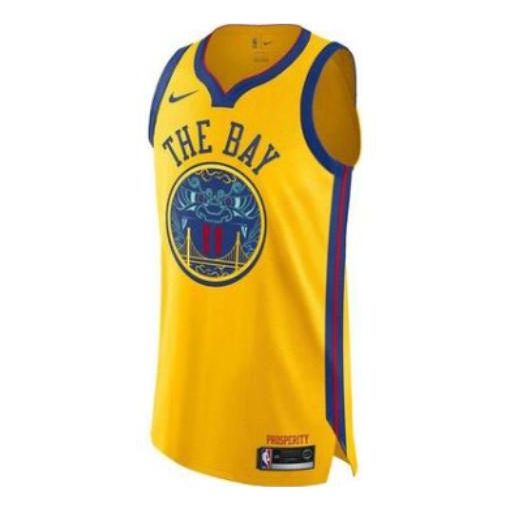 Dres Nike NBA Golden State Warriors Thompson 11 Basketball Jersey Žltá | AH6052-730