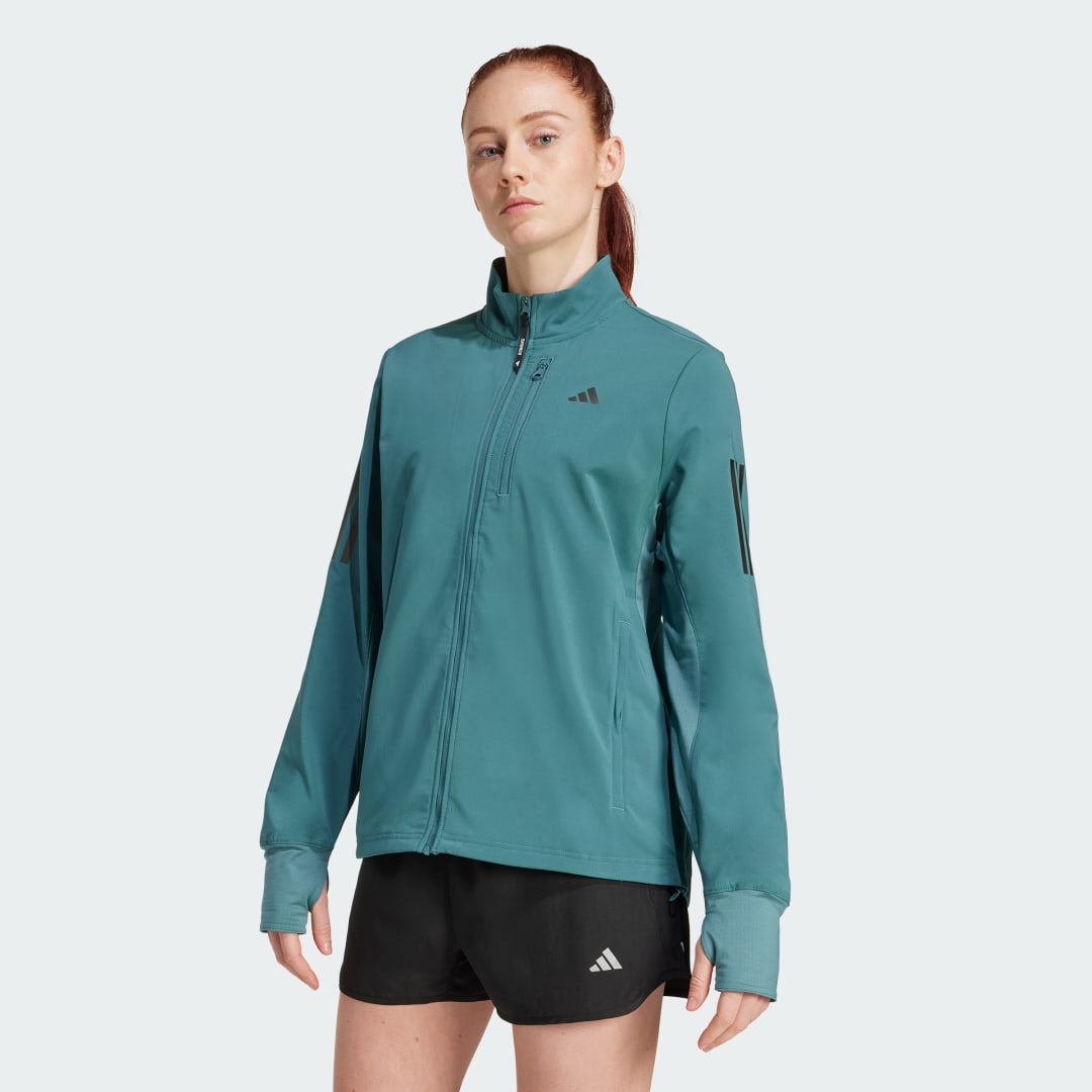 Bunda adidas Performance Own The Run Winterized Jacket Tyrkysová | JW9650, 0