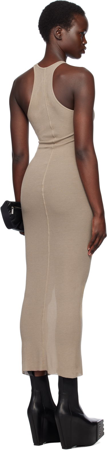 Šaty Rick Owens Rick Owens Hollywood Tank Maxi Dress Béžová | RP01E7549 RC, 2