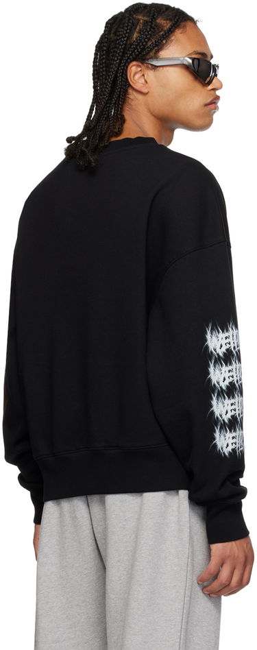 Mikina We11done We11done Crewneck Sweatshirt Čierna | WD-TS3-23-710-U-BK, 2