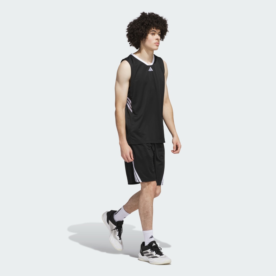 Tielko adidas Performance Basketball Legends Tank Top Čierna | JI7574, 1