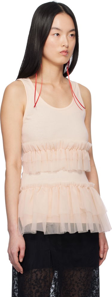 Tielko Simone Rocha Simone Rocha Tutu Hem Tank Top Ružová | 5352 0553, 1