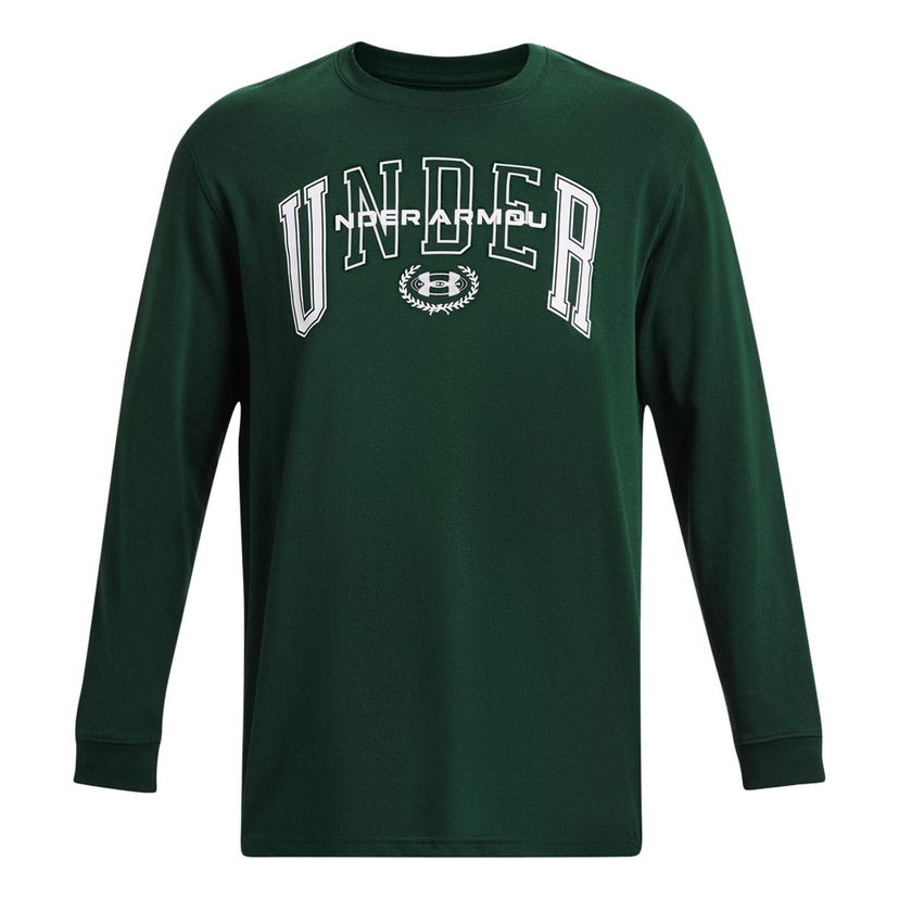 Mikina Under Armour Crest Heavyweight Long Sleeve T-shirt Zelené | 1379576-322