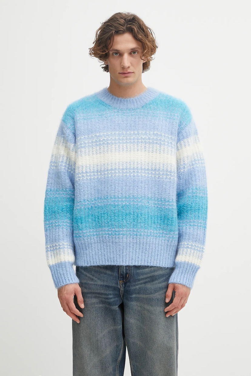 Sveter KENZO Kenzo Speed Stripe Jumper Modrá | FF65PU7653CG