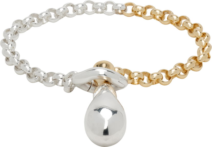 Náramok Bottega Veneta Bottega Veneta Drop Pendant Chain Bracelet Metalická | 838147 V507D