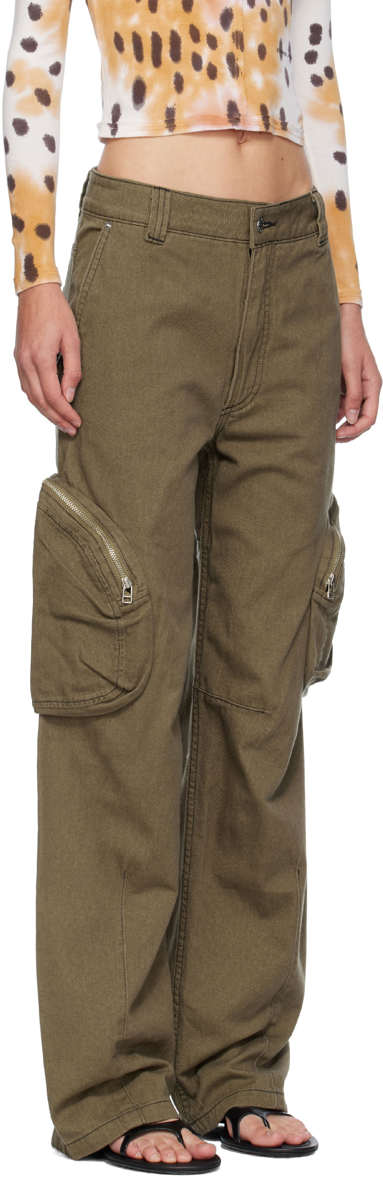 Cargo nohavice Eckhaus Latta Eckhaus Latta Cargo Pants Zelené | 1410-EL-PF25-E -, 1