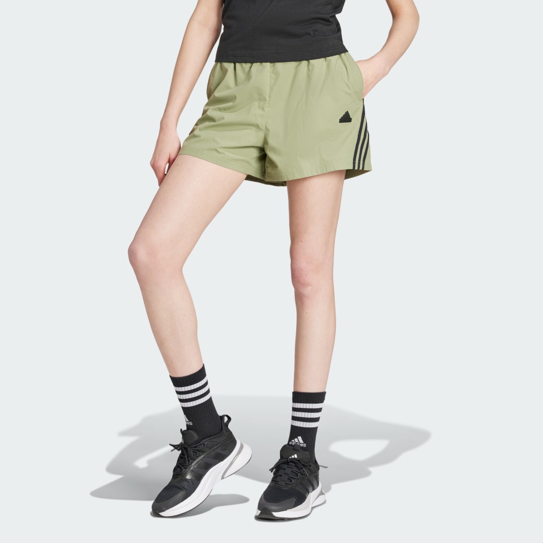 Šortky adidas Performance Future Icons 3-Stripes Woven Shorts Zelené | IW7707, 0