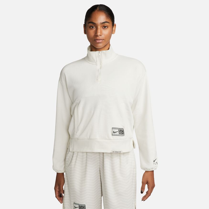 Mikina Nike Dri-FIT Swoosh Fly 1/4 Zip Basketball Sweatshirt Biela | DX0561-133, 0