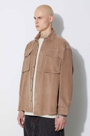 Bunda TAIKAN Shirt Jacket Corduroy Regular Hnedá | TK0002.DNECRD, 1