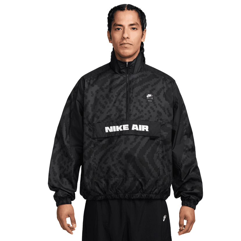 Vetrovka Nike Air 1/2 Zip AOP Jacket Čierna | HV0878-060