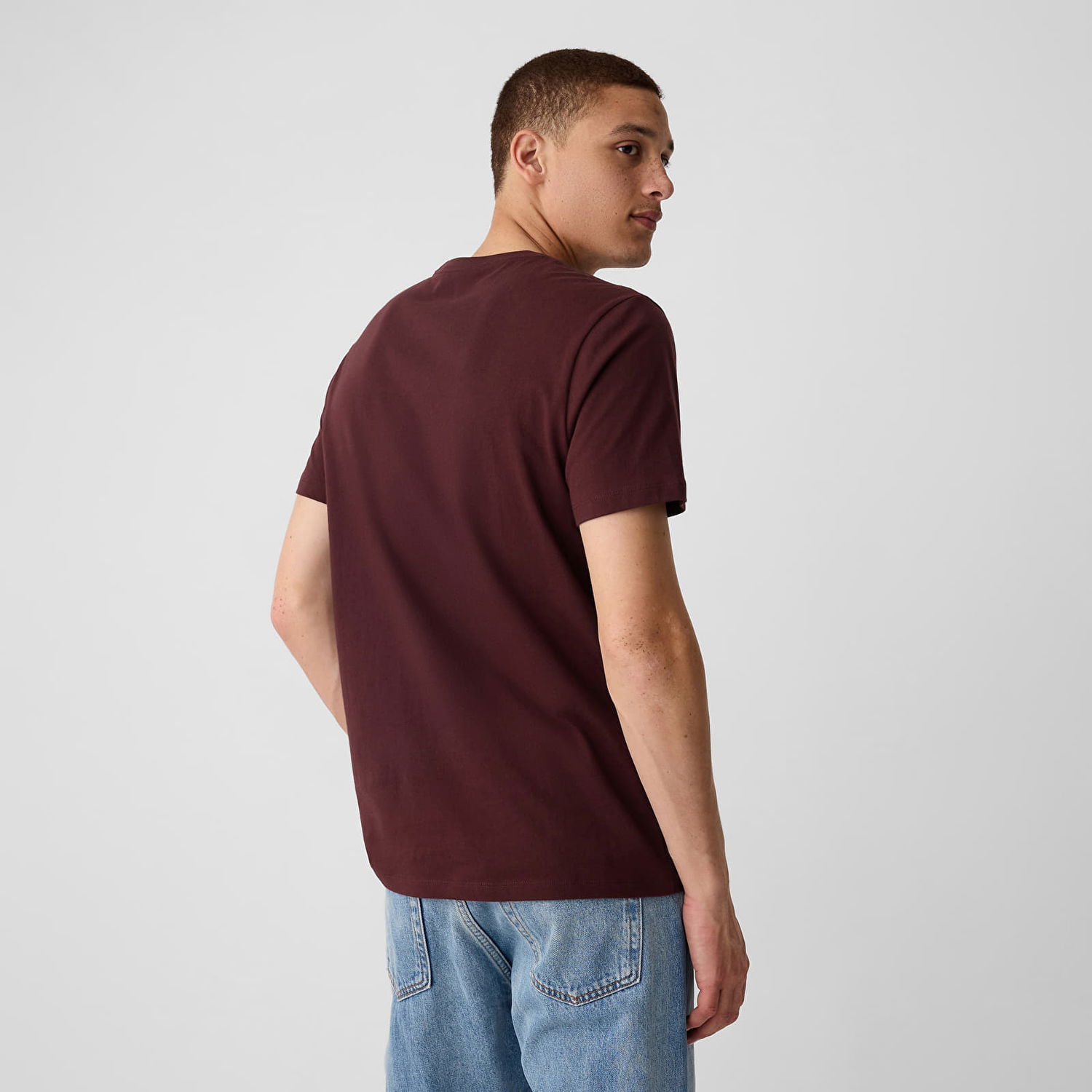 Tričko GAP T-shirt Logo Tee Noir Red XS Hnedá | 856659-17, 1
