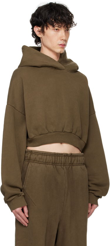 Mikina Entire Studios Entire Studios Cropped Heavy Hoodie Hnedá | ES2392BT, 1