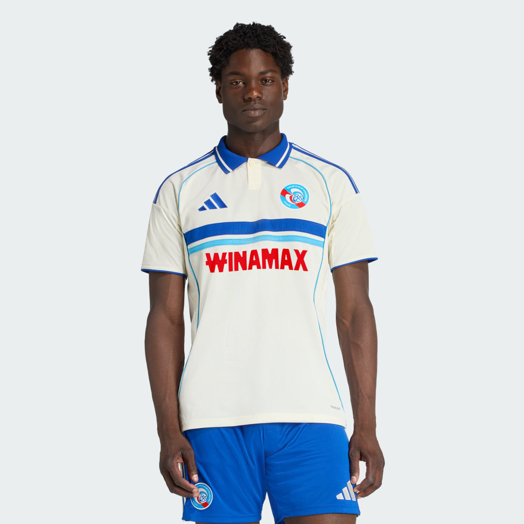 Dres adidas Performance RC Strasbourg 25/26 Away Jersey Biela | JL1913, 0