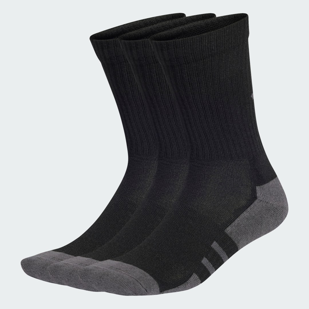 Three Pack Breathable Cushioned Crew Socks