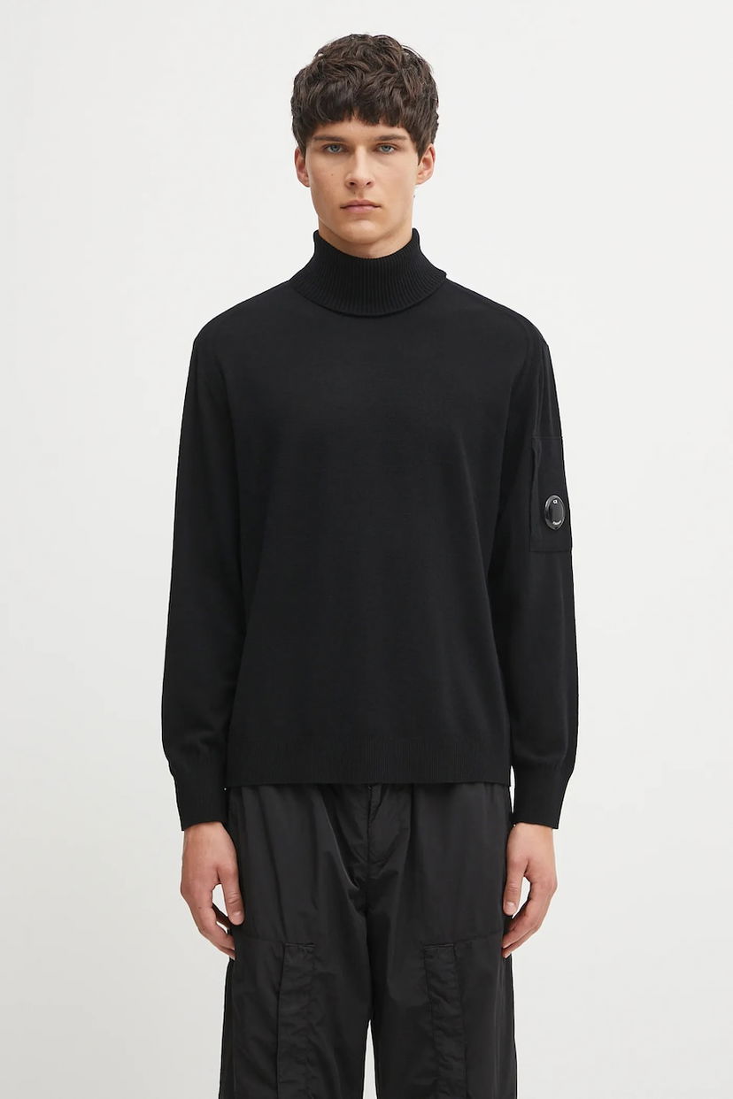 Sveter C.P. Company C.P. Company Turtleneck Sweater Čierna | 19CMKN035A005528A