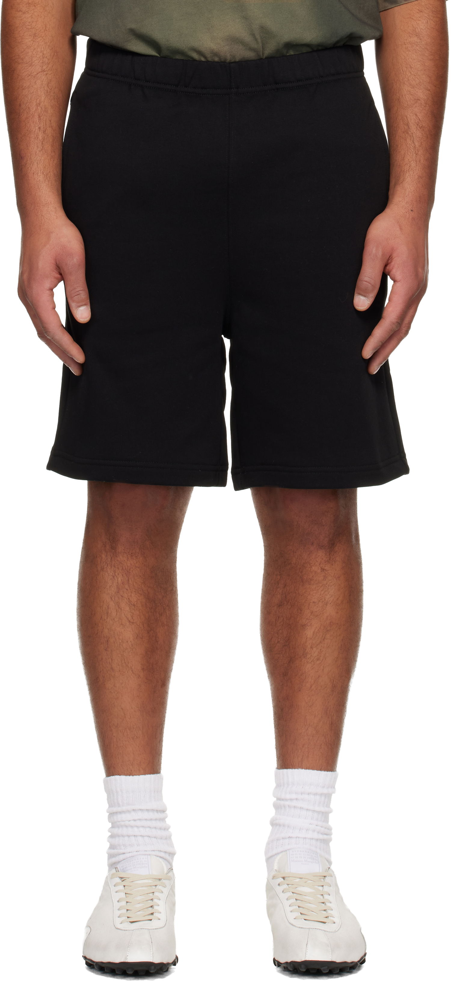 Šortky AAPE by A Bathing Ape 'AAPENOW' Moonface Logo Sweat Shorts Čierna | AAPSPMB676XXOBKX, 0