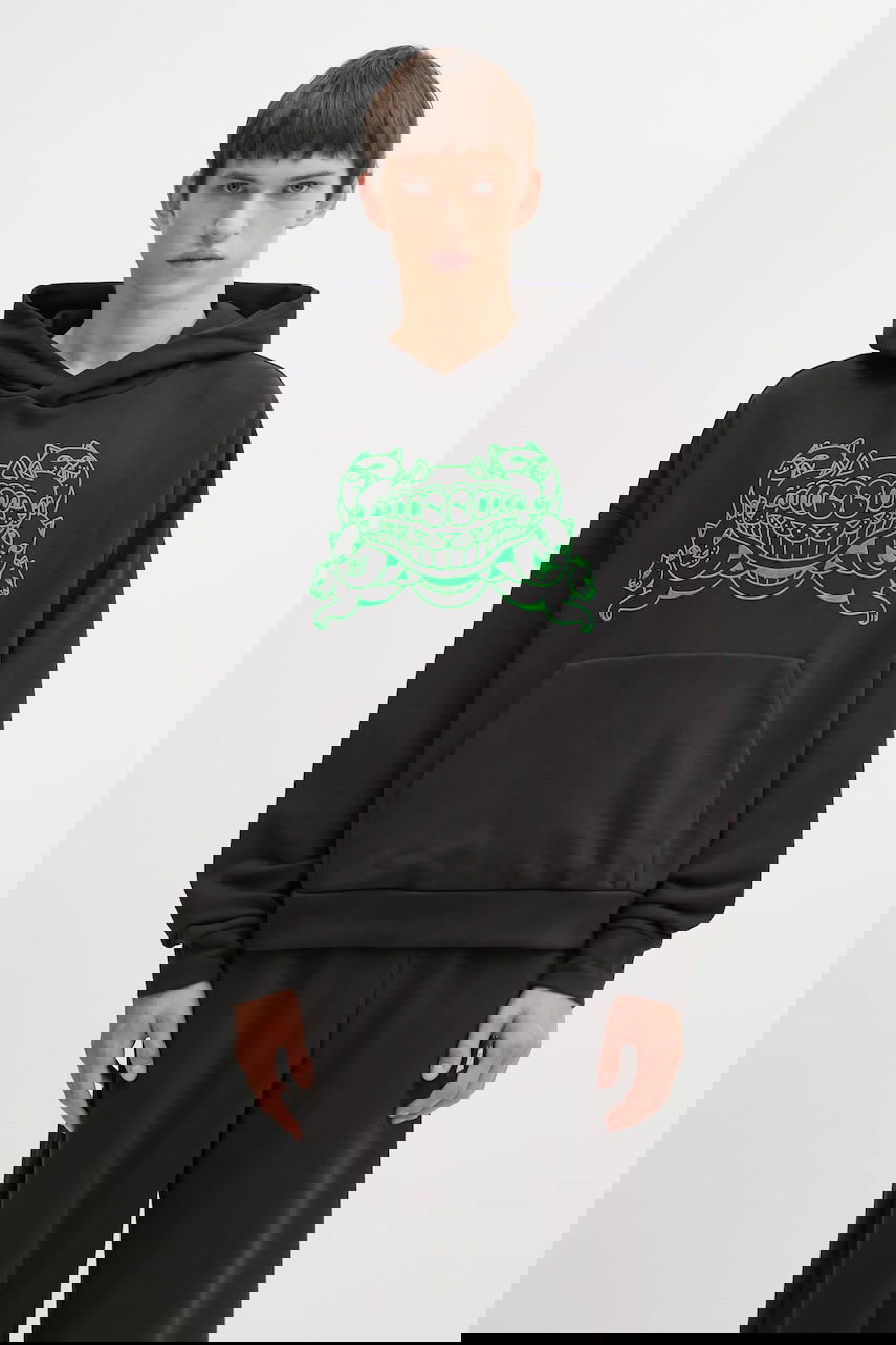 Mikina Puma RIPNDIP Oversized Cat Graphic Hoodie Čierna | 632414, 0