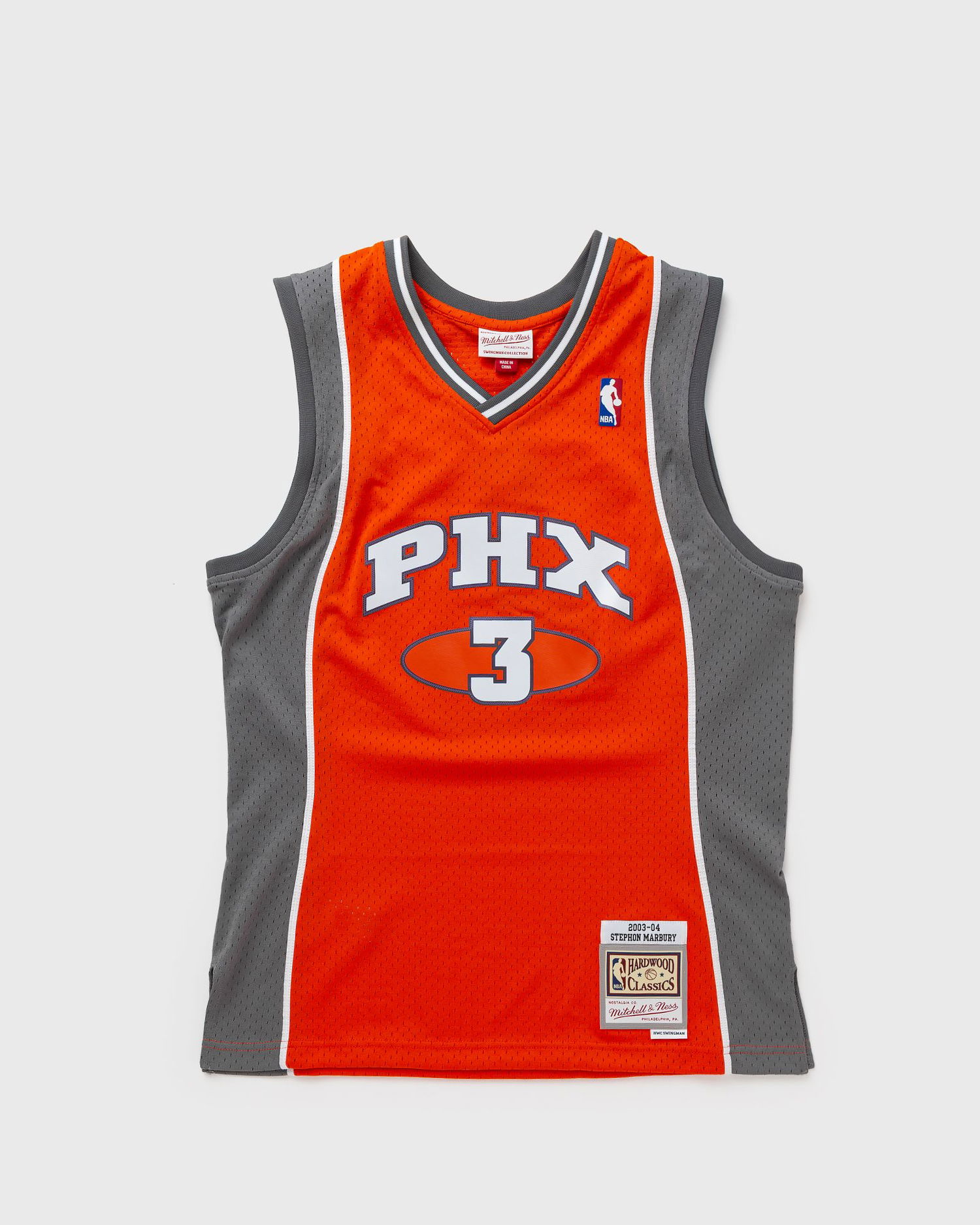 Dres Mitchell & Ness NBA SWINGMAN JERSEY PHOENIX SUNS ALTERNATE 2003-04 STEPHON MARBURY #3 Červená | SMJY6159-PSU03SMBORAN, 0