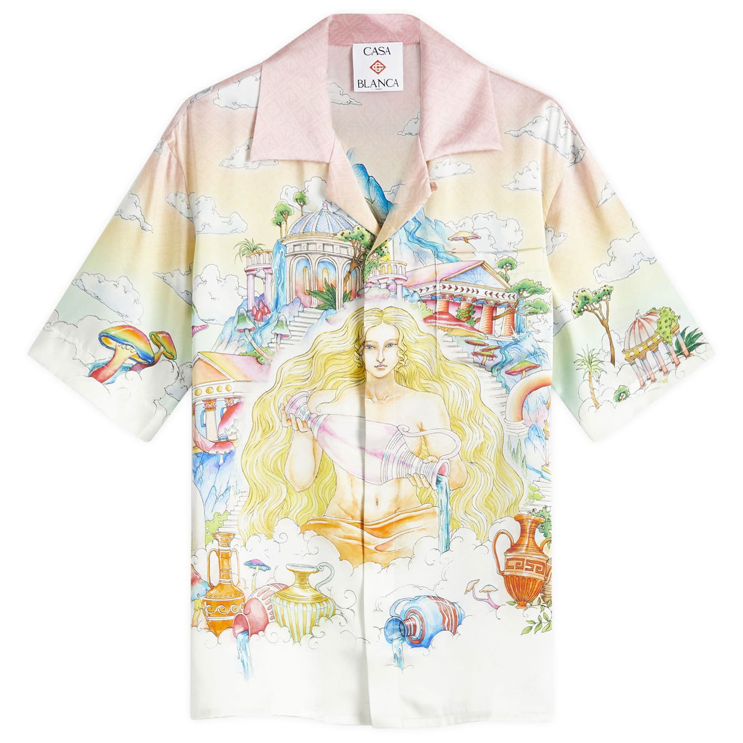 Košeľa Casablanca Short Sleeve Cuban Collar Shirt The Road To Knowledge Rôznofarebný | U-WPS25-SH-003-06, 1
