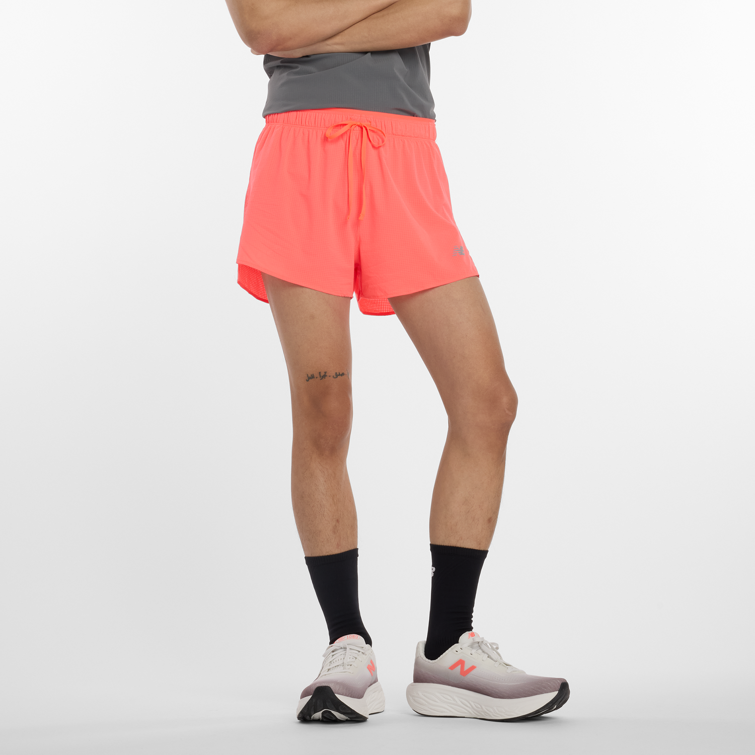Šortky New Balance Impact Run 3 Inch Short Oranžová | NBMS51283URR, 0