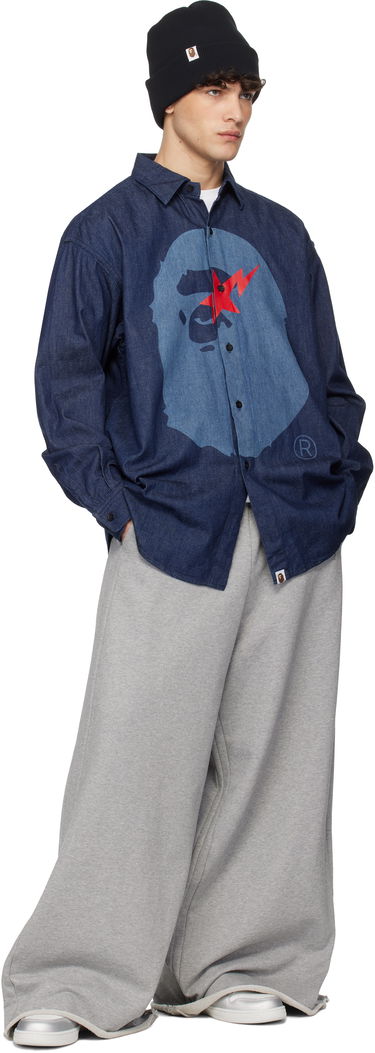 Košeľa BAPE Relaxed Fit Denim Shirt Navy | 001SHK221002F, 3