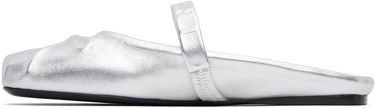 Oblečenie Marni Marni Leather Little Bow Sabot Slippers Metalická | SBMS010400 PR695, 2