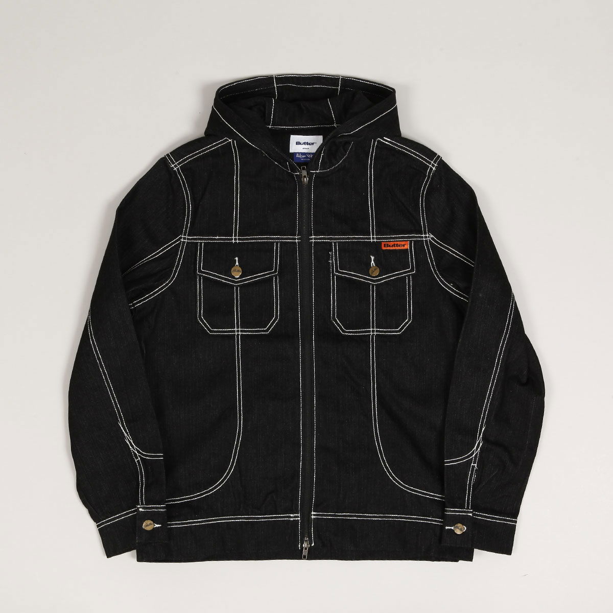 Bunda Butter Goods Butter Goods Adilson Denim Jacket Čierna | butter-goods-adilson-denim-jacket-black, 1