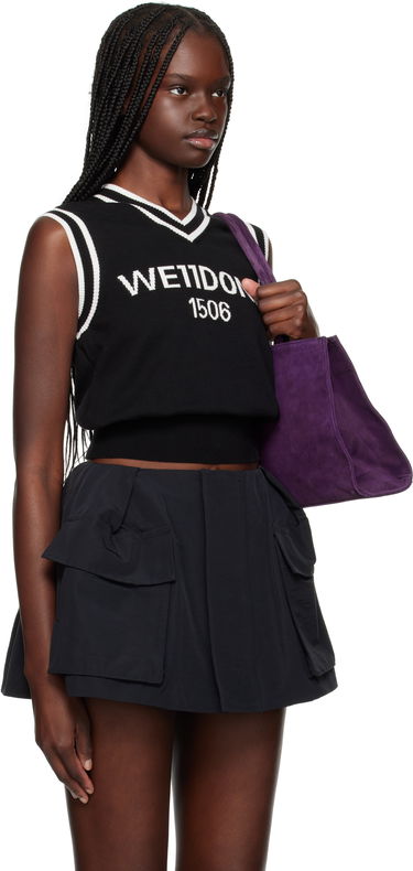 Sveter We11done We11done Knit Logo Vest Čierna | WD-KV1-25-642-W-BK, 1
