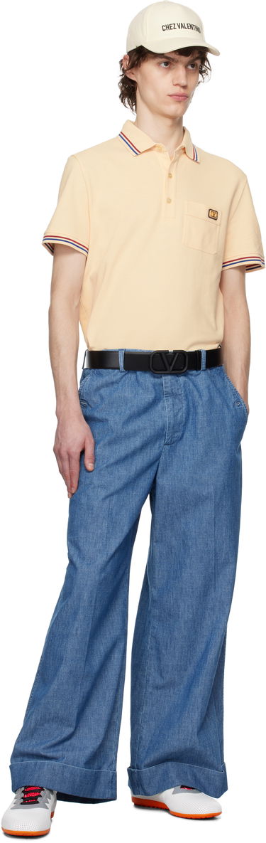 Opasok Valentino Valentino Garavani VLogo Signature Calfskin Belt Čierna | 6Y2T0Q87WQG, 2