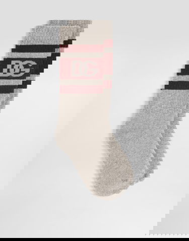 Ponožky Dolce & Gabbana Socks With Intarsia Logo Vínová | LBKAC5JBCI6N0040, 2