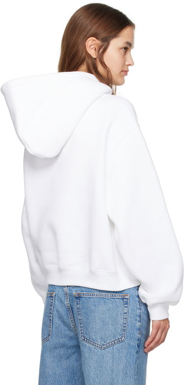 Mikina Alexander Wang Bonded Hoodie Biela | 4CC3222069, 2