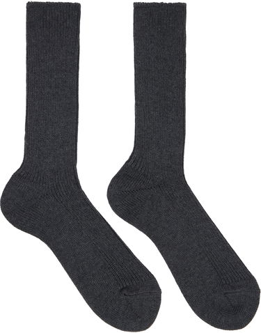 Ponožky AURALEE AURALEE Cotton Cashmere Low Gauge Socks Šedá | A00S01SX-M, 0