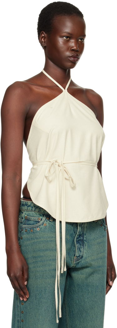 Tielko Baserange Baserange Mar Halter Neck Wrap Camisole Béžová | TOMA-WS-000, 1