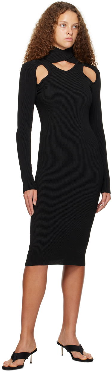 Šaty Coperni Coperni Cutout Midi Dress Čierna | COPML16600, 3