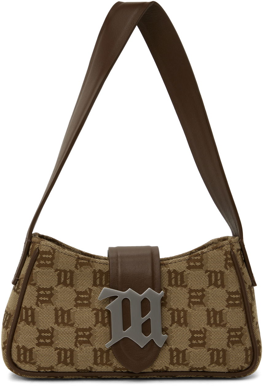 Taška cez rameno MISBHV Jacquard Monogram Mini Bag Hnedá | 240A403, 0