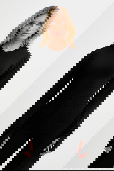 Body Maison Margiela Long-Sleeve Body with Thumbholes Čierna | S62NA0083.M20151.900, 0