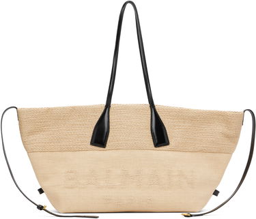 Tote bag Balmain Track Raffia Tote Béžová | FM1FI272TJHD, 0