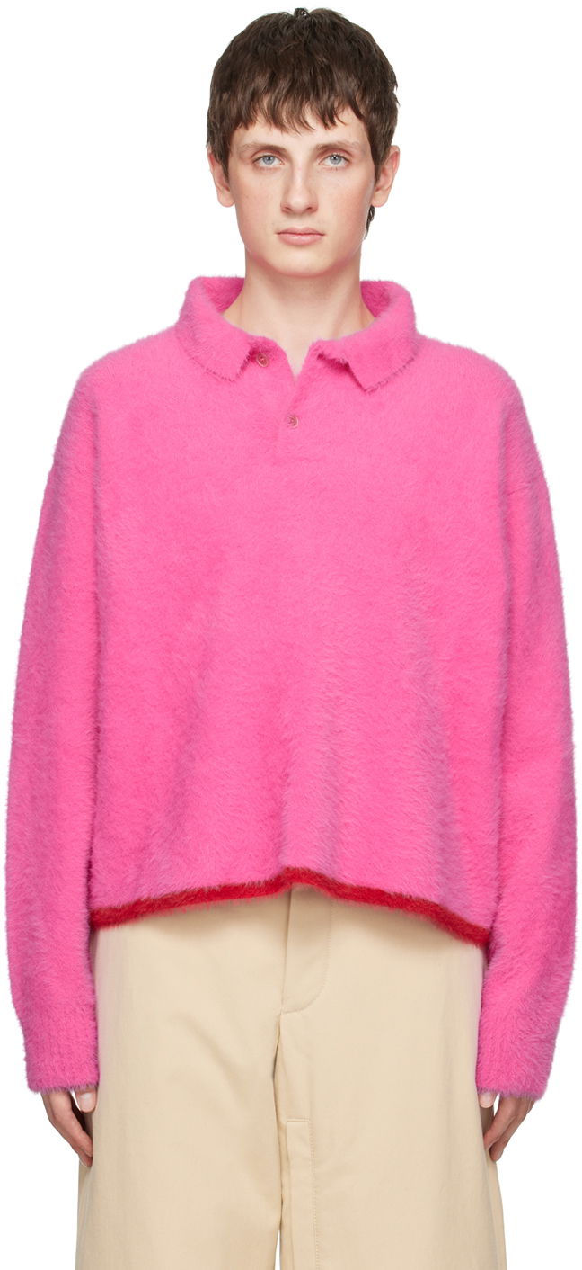 Polo tričko Jacquemus Le Papier 'Le Polo Neve' Polo Ružová | 21H216KN601-2390, 0