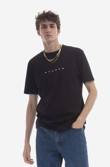 Tričko Stampd T-Shirt With Print Čierna | SLA.M3047TE, 0