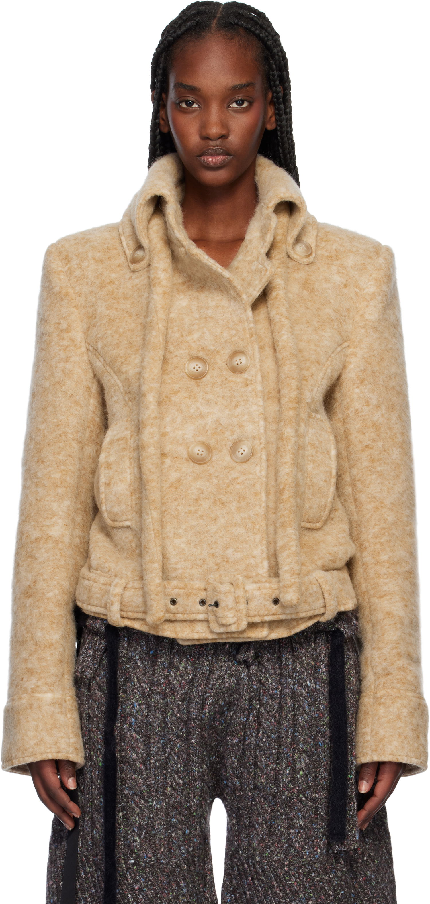 Bunda Ottolinger Ottolinger High Collar Jacket Béžová | 2223060401, 0