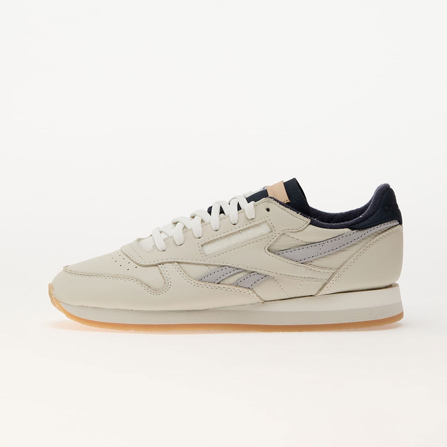 Tenisky a topánky Reebok Classic Leather Premium Chalk/ Vector Navy/ Grey Béžová | 100201162, 0