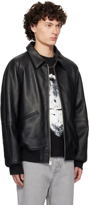 Bomber bunda 1017 ALYX 9SM ALYX 9SM Varsity Leather Jacket Čierna | AAMOU0545LE01, 1