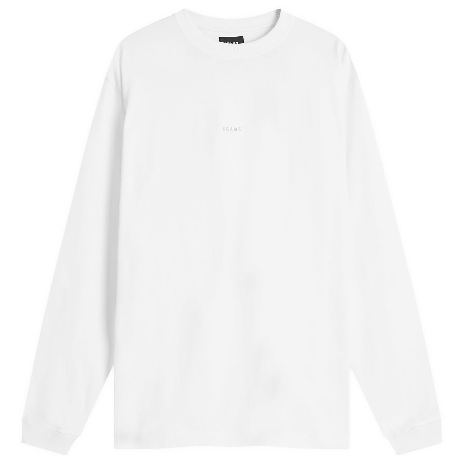 Tričko BEAMS Mini Logo Long Sleeve T-Shirt, Size Medium Biela | 1110-0213-458-01, 0