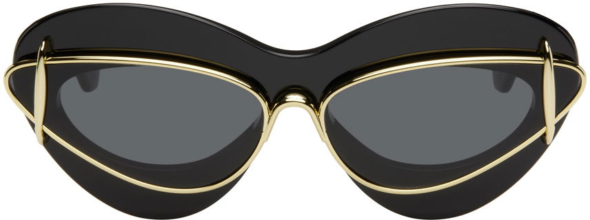 Slnečné okuliare Loewe Cateye Double Frame Sunglasses Čierna | LW40119I@6701A, 0