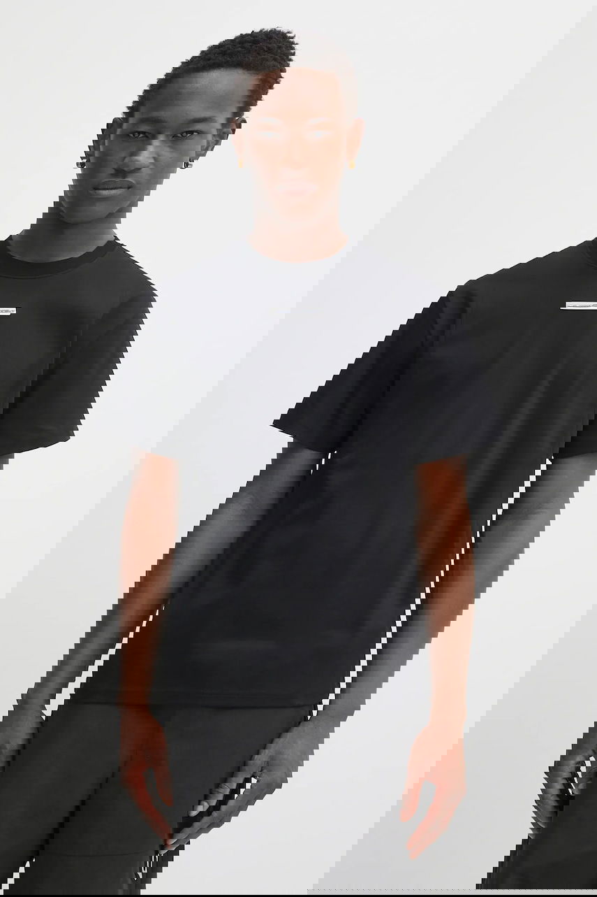 Tričko HELIOT EMIL Heliot Emil Cotton T-Shirt Čierna | PREAW25.M.09.139.BLK01, 0