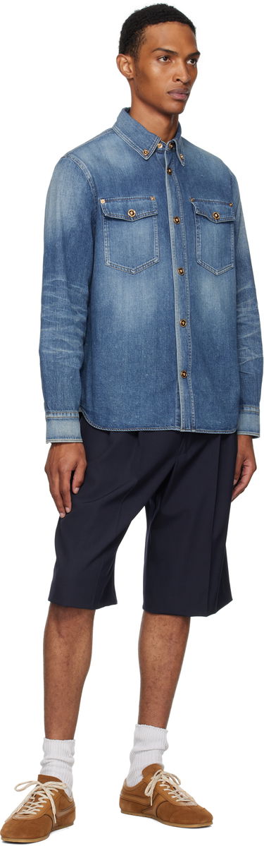 Košeľa Versace Versace Denim Shirt Modrá | 1013887_1A14406, 3