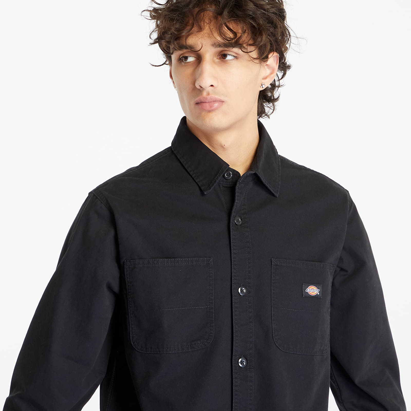 Duck Canvas Shirt Stone Washed Black