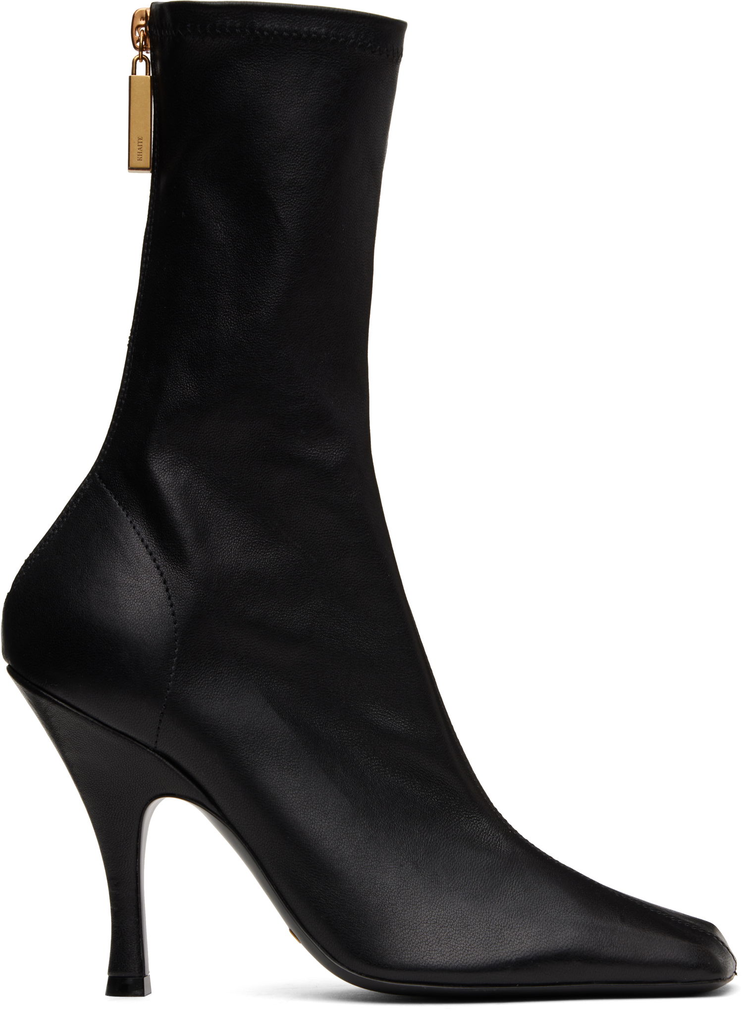 Tenisky a topánky Khaite KHAITE Eva Mid Calf Boots Čierna | F1097-836, 0