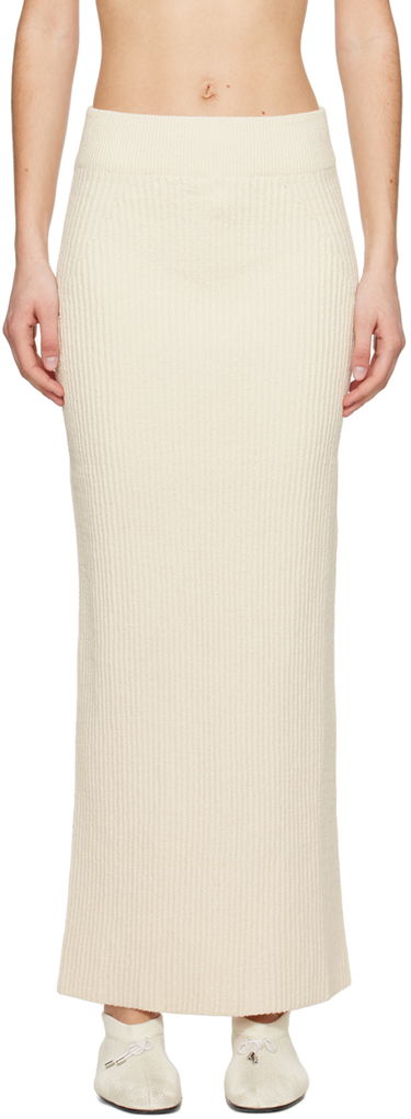 Sukňa TOTEME TOTEME Vented Maxi Knit Skirt Béžová | 242-WRB2171-YA0042, 0