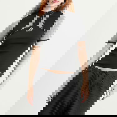 Tričká a tielka adidas Originals Short Sleeve Knit Top Čierna | JW7343, 2